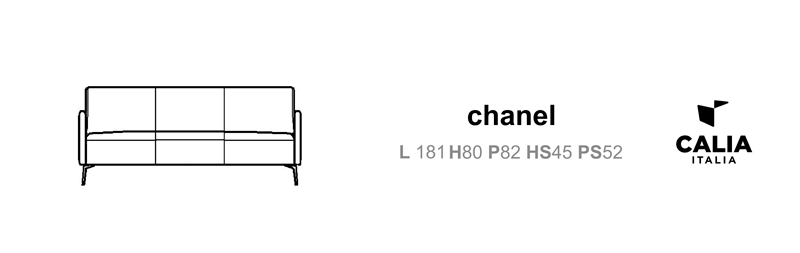 Диван Chanel (L 181 H80 P82)