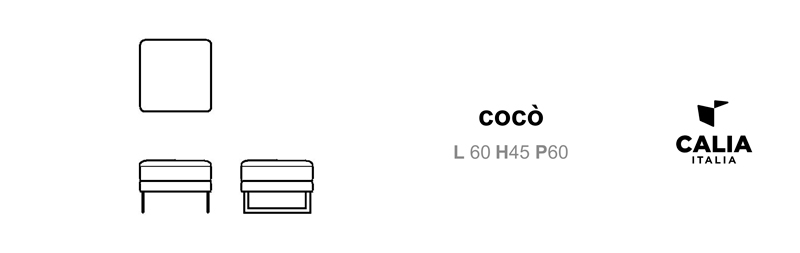 Пуф Cocò (L 60 H45 P60)