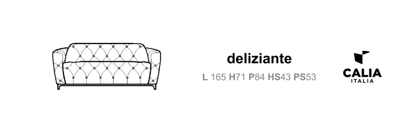 Диван Deliziante (L 165 H71 P84)