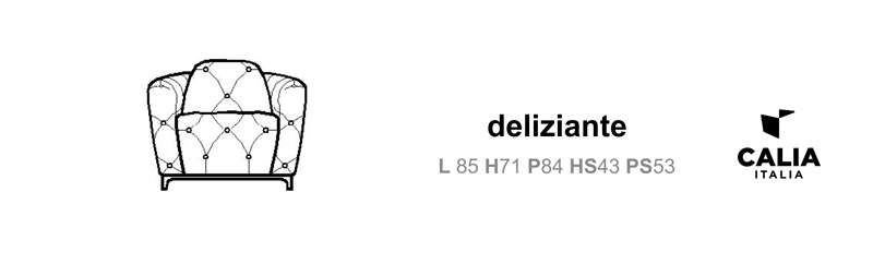 Кресло Deliziante (L 85 H71 P84)